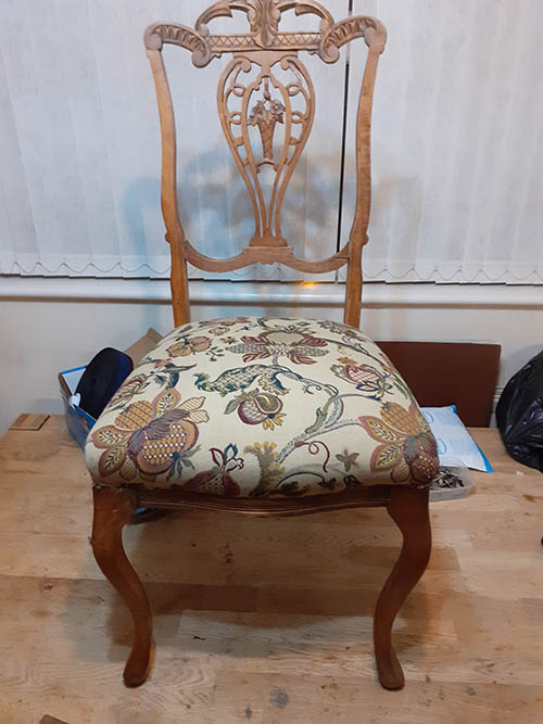 Chair upholstery